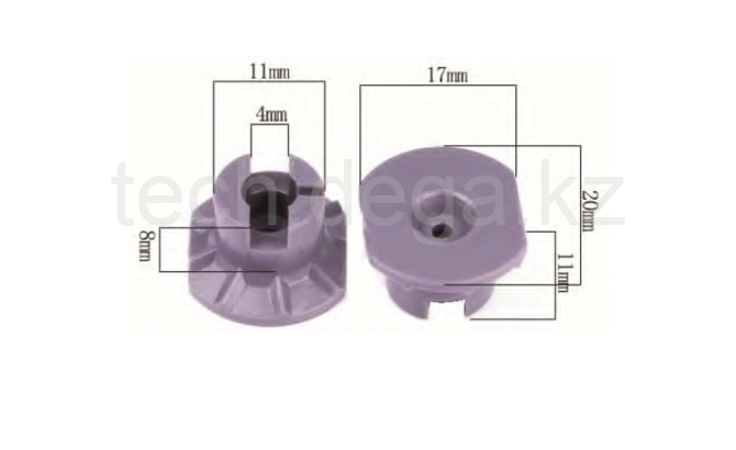 Блокирующие элементы (присоски) 11 мм, 8 мм, 4 мм. плоский - товары для оптики, фото №